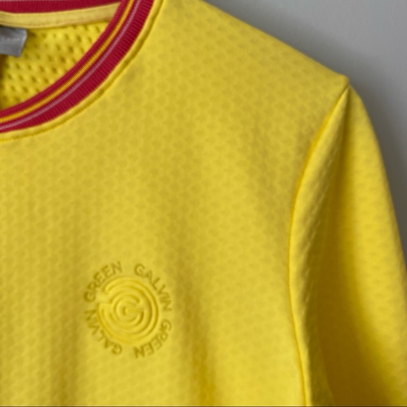 GALVIN GREEN Women's DISA Insula Pullover Sweater Sweatshirt lemon Yellow Medium - Picture 3 of 14